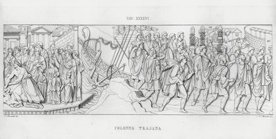 Trajans søyle, Trajans søyle (gravering) av Italian School