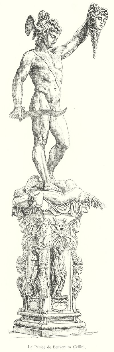 The Persee de Benvenuto Cellini (gravering) av Italian School