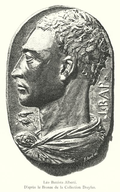 Leon Battista Alberti, Etter bronsen i Dreyfus-samlingen (gravering) av Italian School