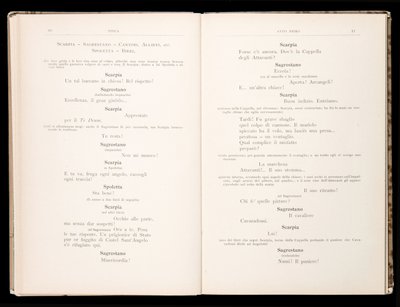 Libretto av Tosca av Giacomo Puccini, Ricordi Edition, Italia av Italian School