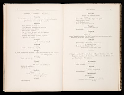 Libretto av Tosca av Giacomo Puccini, Edition Ricordi, Italia av Italian School