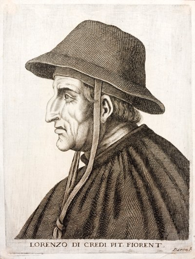 Lorenzo di Credi , italiensk renessansemaler (gravering) av Italian School