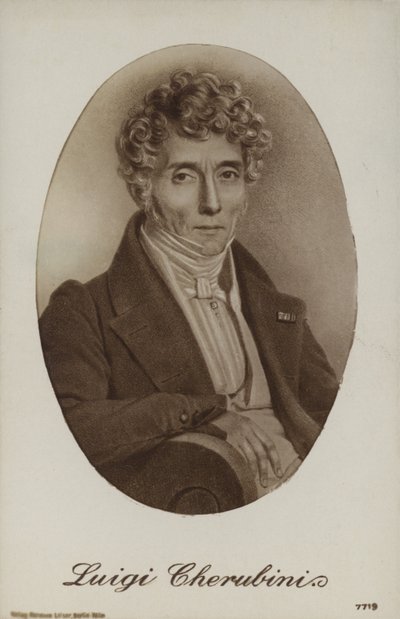 Luigi Cherubini , italiensk komponist (1760-1842) av Italian School