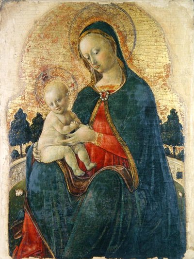 Madonna and Child in a Garden, Venetian Painter (panel)   1404332   no       norwegian Successfully Translated  Original: Yamato Province: Tatsuta Mountain and Tatsuta River (Yamato, Tatsutayama, Tatsutagawa), from the series "Famous Places in the Sixty-od av Italian School