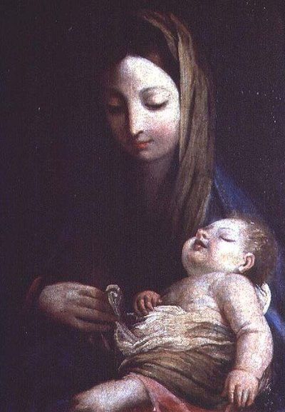 Madonna og barn, Emilian School av Italian School