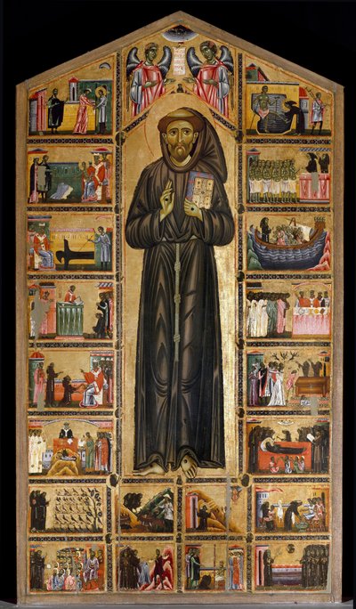 Mester (Maestro) del San Francesco Bardi. Florentinsk skole fra første halvdel av 1200-tallet. Altertavle av San Francesco d
