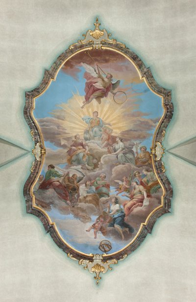 Milano, San Francesco da Paola-kirken, Fresco Hall Palazzo av Italian School