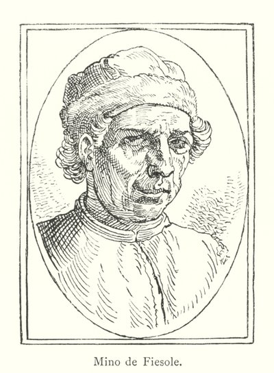 Mino de Fiesole (gravering) av Italian School