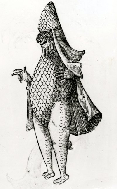 Monster Marinus refererer til skolevanene til biskopen, 1642 av Italian School