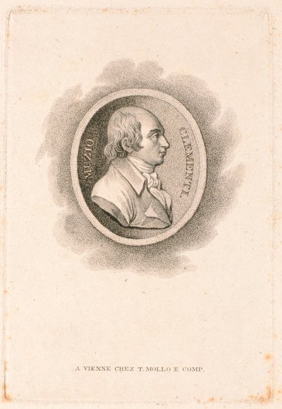 Muzio Clementi (1752-1832) (mezzotint) av Italian School