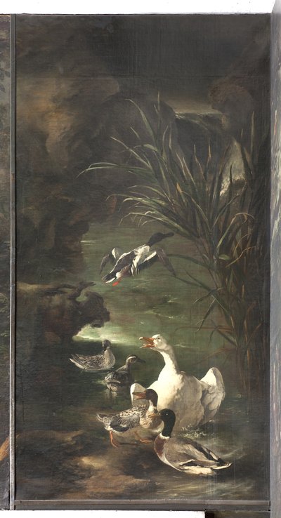 Myten om Orfeus: svane og ender, ca. 1650-60 av Italian School
