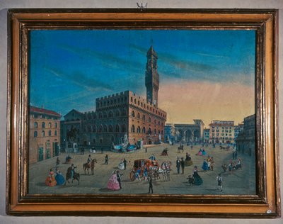 Palazzo Vecchio på Piazza della Signoria, Firenze av Italian School