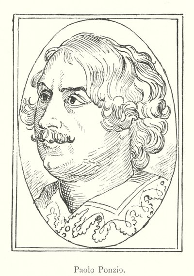 Paolo Ponzio (gravering) av Italian School