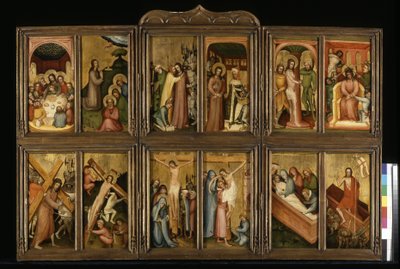 Passion Of Christ, ca. 1400 (tempera og gull på tre) av Italian School
