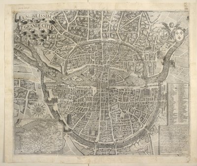 Plan for Paris av Italian School