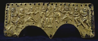 Plakett fra hjelmen til Agilulf (bronse) av Italian School