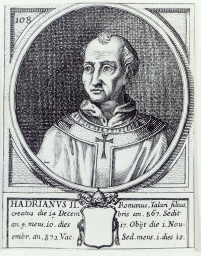 Pave Hadrian II av Italian School
