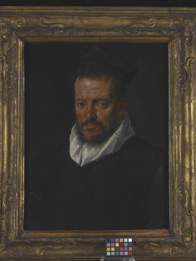 Portrett av en prest (olje på lerret) av Italian School