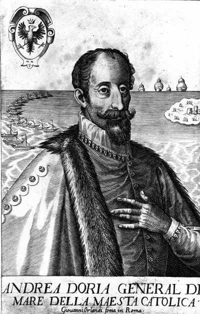 Portrett av Andrea Doria (1466-1560), italiensk krigsmann. av Italian School