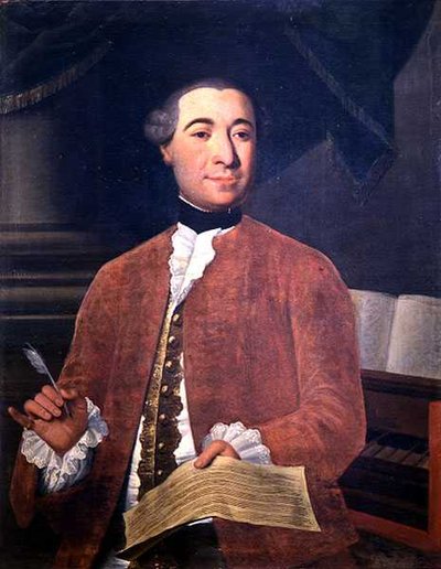 Portrett av Anton Maria Paoli, ca. 1750 (olje på lerret) (se 138620) av Italian School