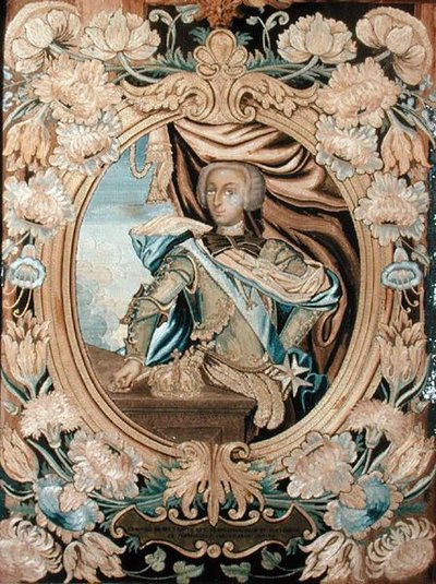 Portrett av Carlos III (1759-1788) konge av Sicilia, Napoli, Spania og Jerusalem (se 186988) av Italian School