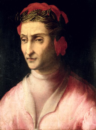 Portrett av Dante Alighieri (1265-1321) av Italian School