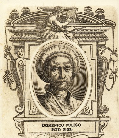 Portrett av Domenico Puligo, italiensk maler fra renessansen, aktiv i Firenze av Italian School