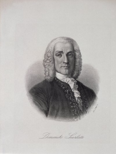 Portrett av Domenico Scarlatti (1686-1757) av Italian School