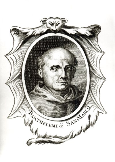 Portrett av Fra. Bartolomeo di San Marco av Italian School