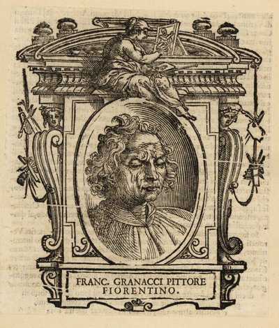 Portrett av Francesco Granacci, italiensk maler fra renessansen fra Firenze av Italian School