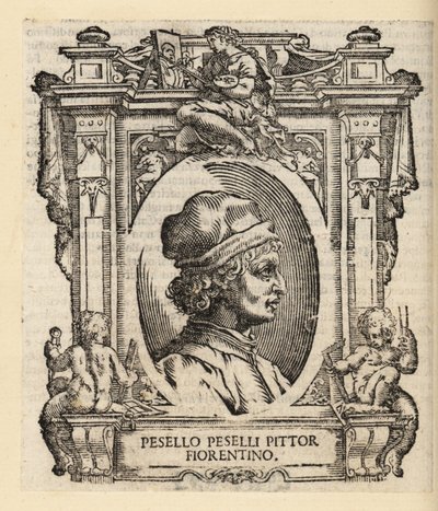 Portrett av Francesco Pesellino, italiensk maler fra Firenze av Italian School