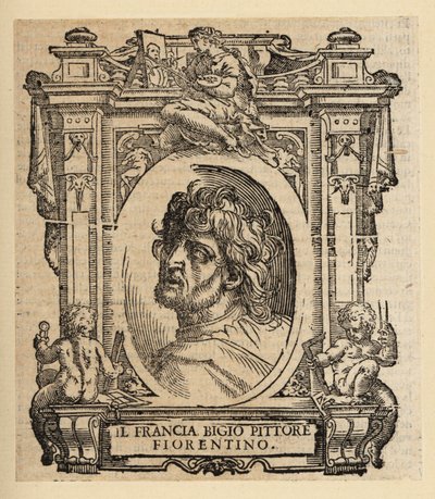 Portrett av Franciabigio, italiensk maler fra den florentinske renessansen av Italian School