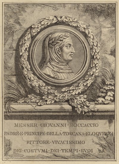 Portrett av Giovanni Boccaccio av Italian School