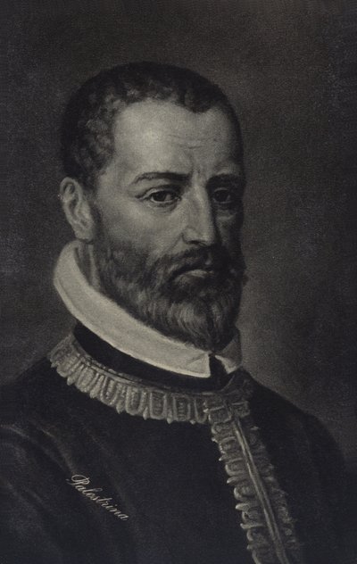 Portrett av Giovanni Pierluigi da Palestrina av Italian School