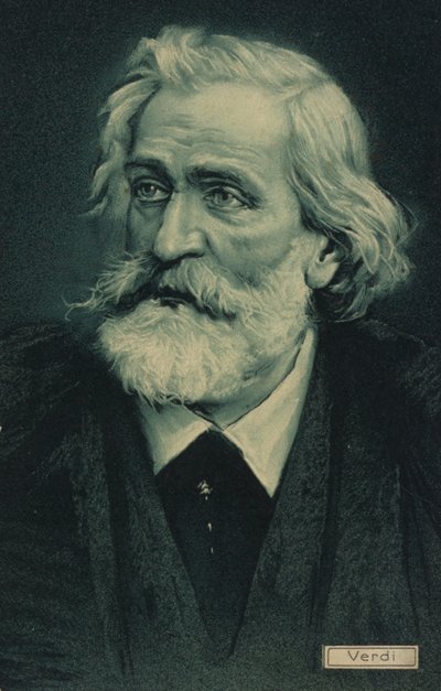 Portrett av Giuseppe Verdi av Italian School