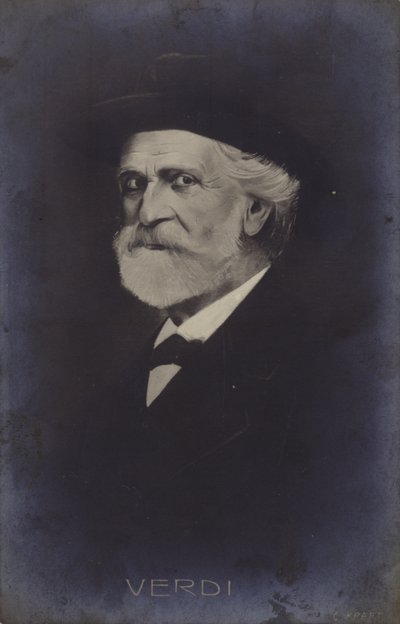 Portrett av Giuseppe Verdi av Italian School