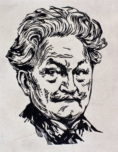 Portrett av Leos Janacek, illustrasjon fra hans selvbiografi 