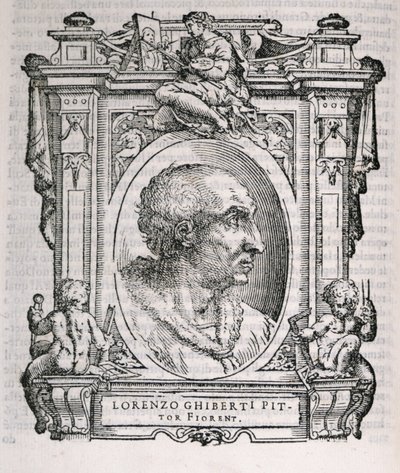 Portrett av Lorenzo Ghiberti (1378-1455) fra Vasaris Lives of the Artists, først utgitt 1550 av Italian School