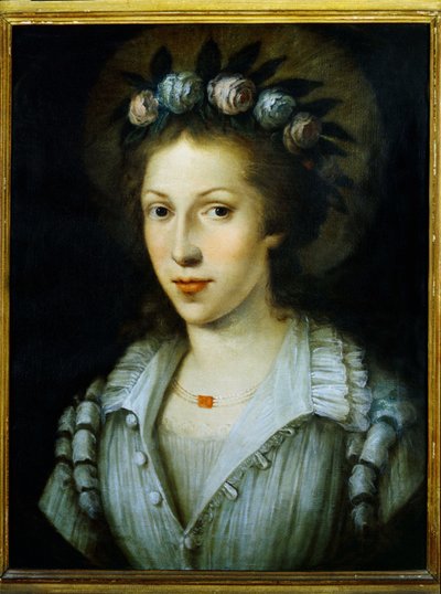 Portrett av Sainte Marie Madeleine av Pazzi, Sainte Mary Magdalene de Pazzi av Italian School
