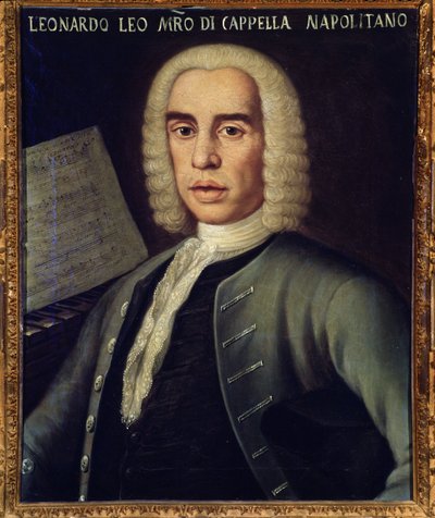 Portrett av den italienske komponisten Leo Leonardo (1694–1744) av Italian School