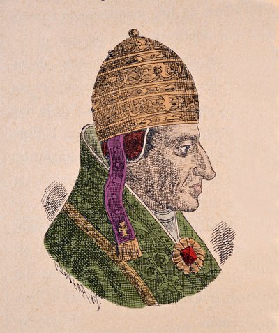 Portrett av motpaven Alexandre V (Alexander eller Alessandro) (1409-1410) av Italian School