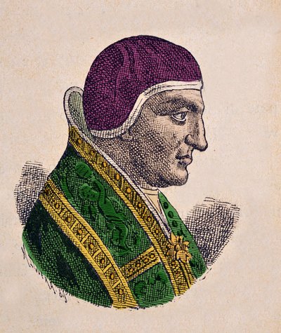 Portrett av pave Agapet II (946-955) av Italian School