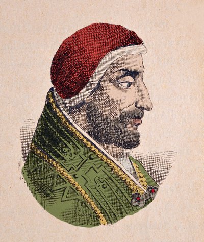 Portrett av paven Alexandre IV (Alexander eller Alessandro) (1254-1261) av Italian School