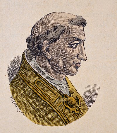 Portrett av pave Benedikt III (855-858) av Italian School