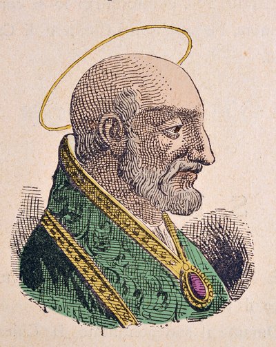 Portrett av paven Caius (Caio eller Gaius) (293-296) av Italian School