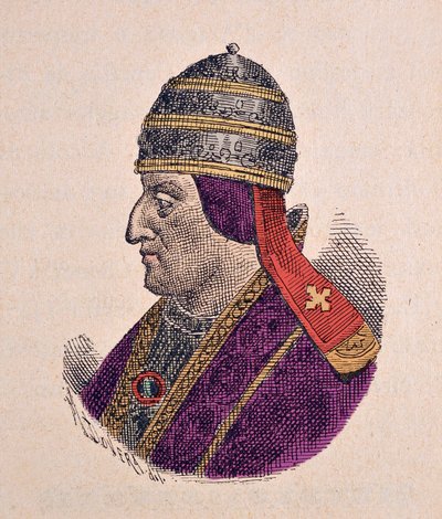 Portrett av paven Eugene IV (Eugenio, Eugenius) (1431-1447) av Italian School