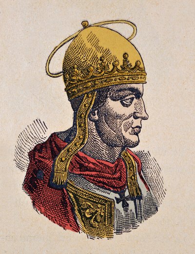 Portrett av pave Hilary (Hilarius eller Hilarus, Hilary eller Ilario) (461-468) av Italian School
