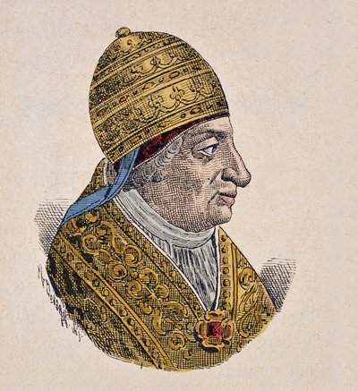 Portrett av paven Innocent VII av Italian School