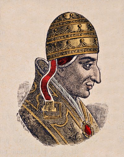 Portrett av pave Johannes XIV (Giovanni, Ioannes) (983-984) av Italian School