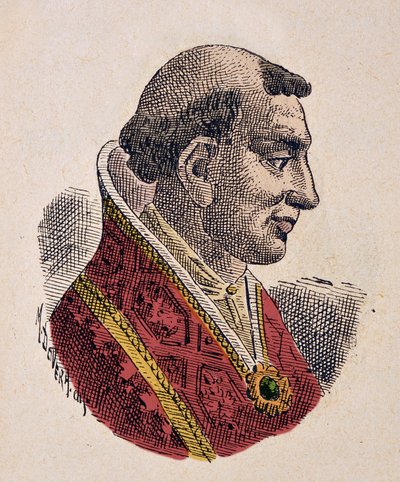 Portrett av pave Leon VI (Leo eller leone) (928-929) av Italian School
